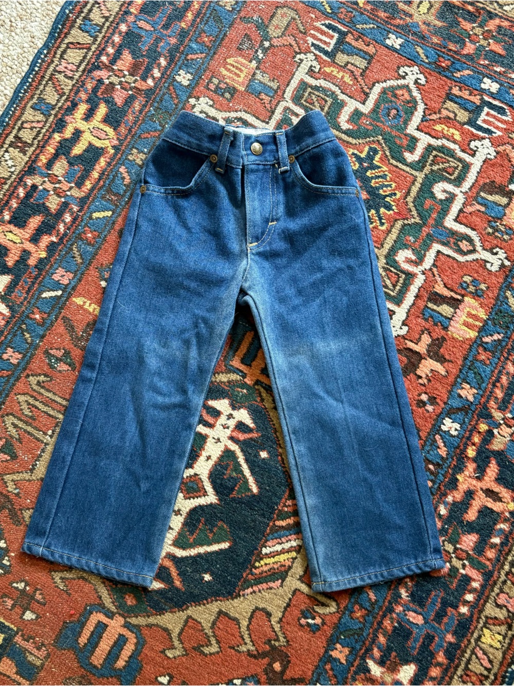 Lee Relaxed fit straight leg kids 80s vintage Jeans - Dark Blue